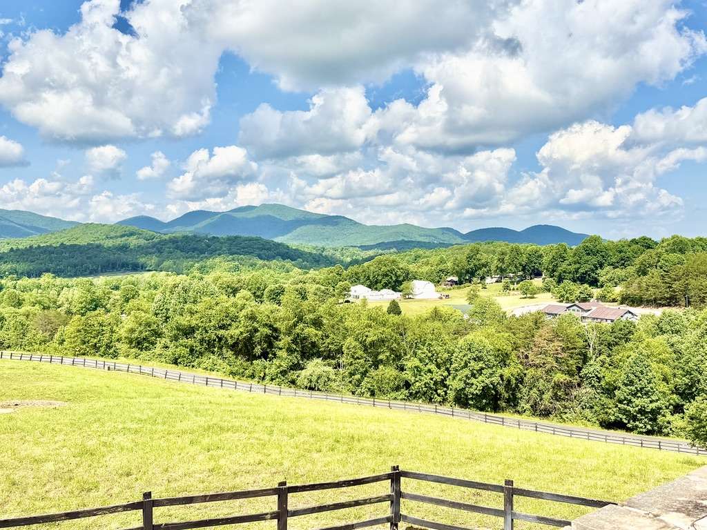 Blairsville Georgia mountain property with field and long range mountain views