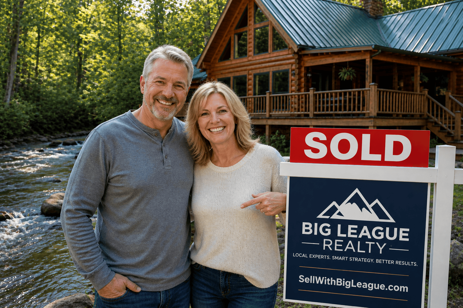 Local agent talking with a client about what is my home worth in Hayesville NC
