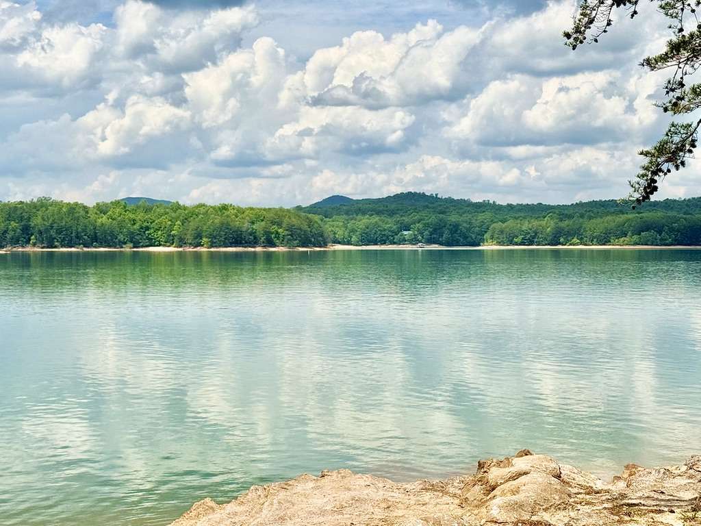 Lake Nottely in Blairsville GA with mountain views and Blairsville GA Real Estate appeal