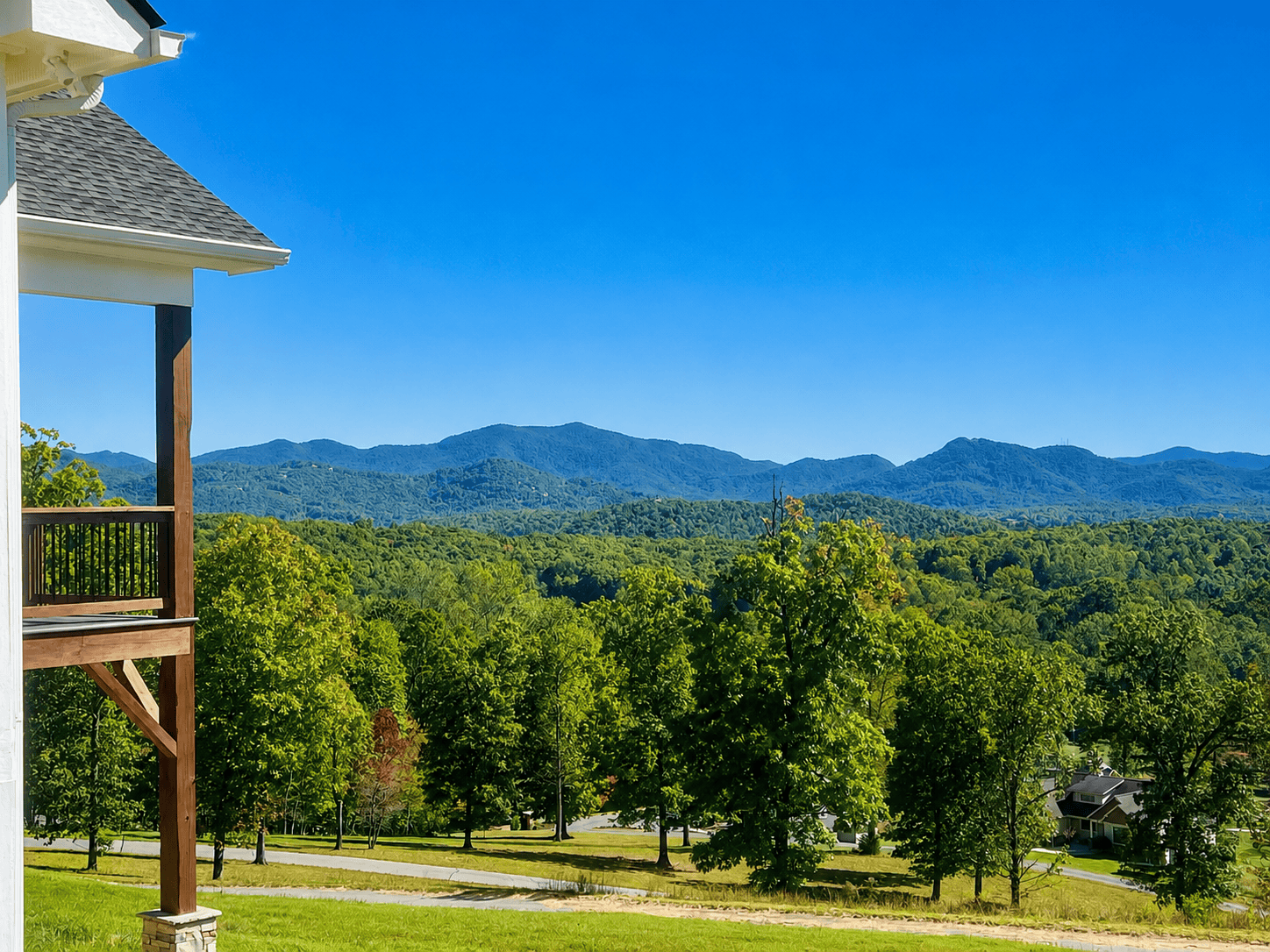Long range mountain view in North Georgia