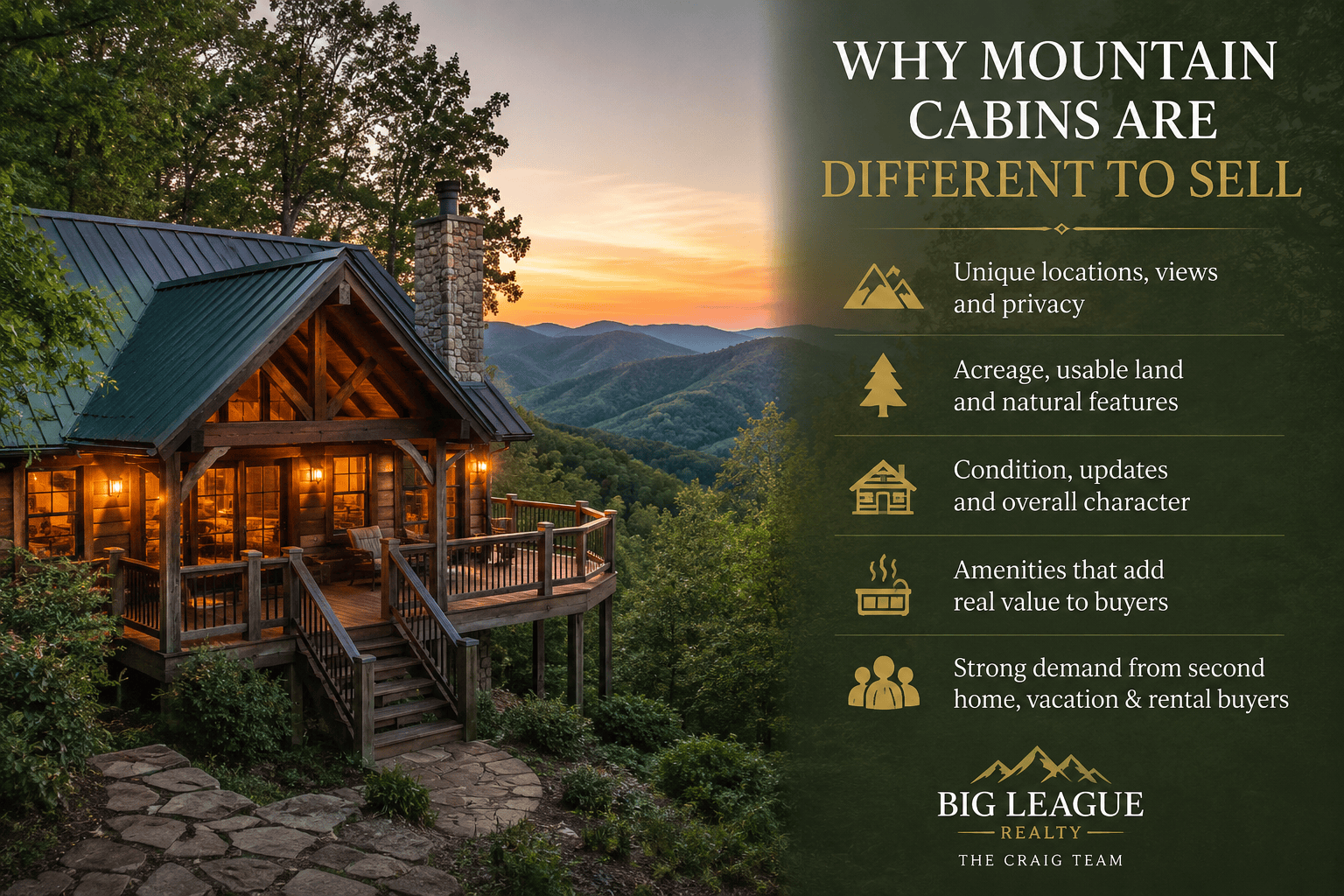 Why mountain cabins are different to sell in North Georgia