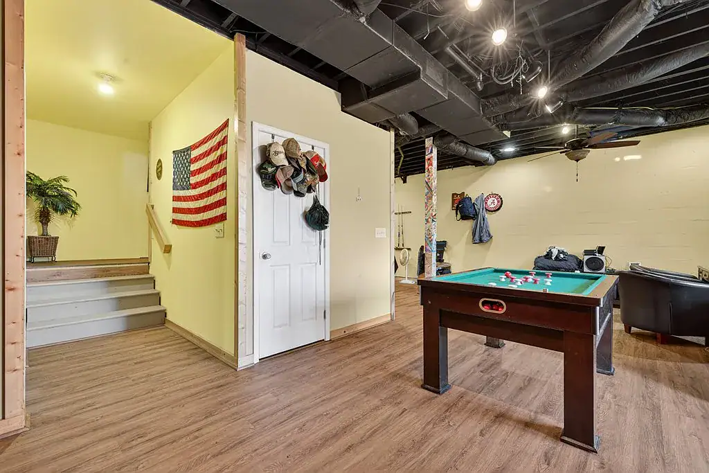 Pool table game room