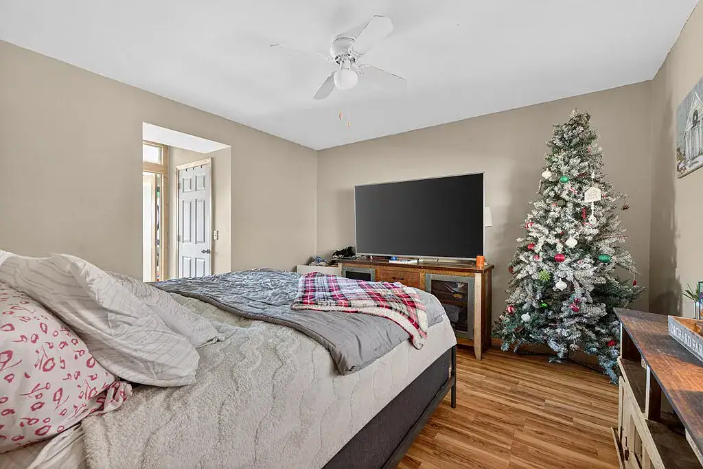 Wooded hillside setting