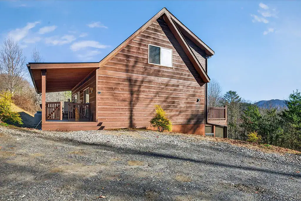 Mountain cabin exterior