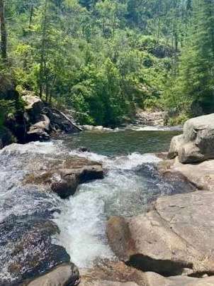 Fightingtown Creek near Epworth GA real estate and North Georgia cabins